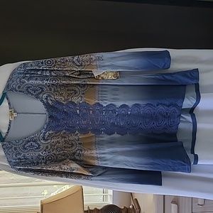 Matching top and cardigan can wear together or alone with another top